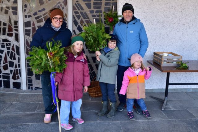 Palmen binden und Ratschen bauen – Bild 3