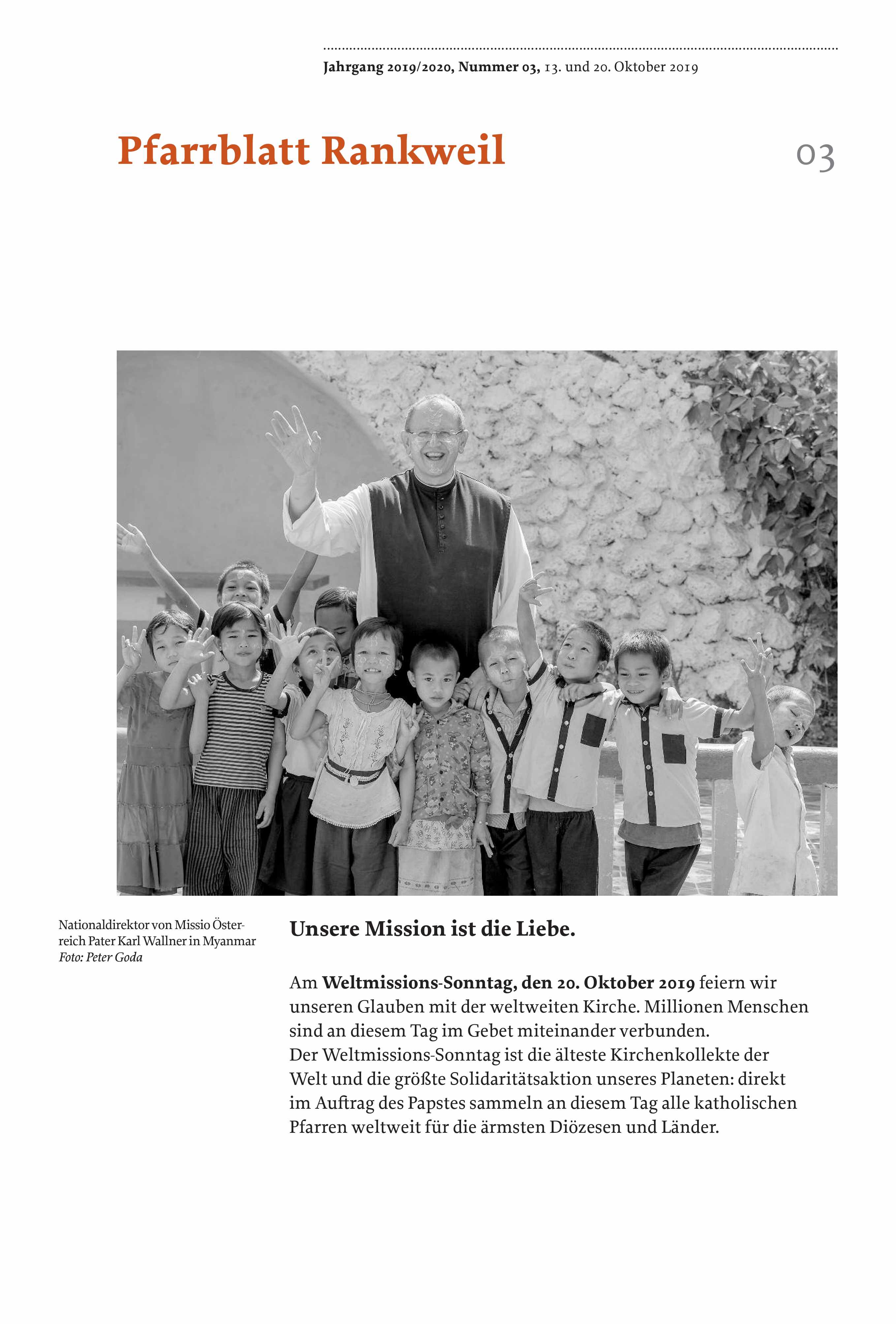 Titelseite Pfarrblatt Nr. 03