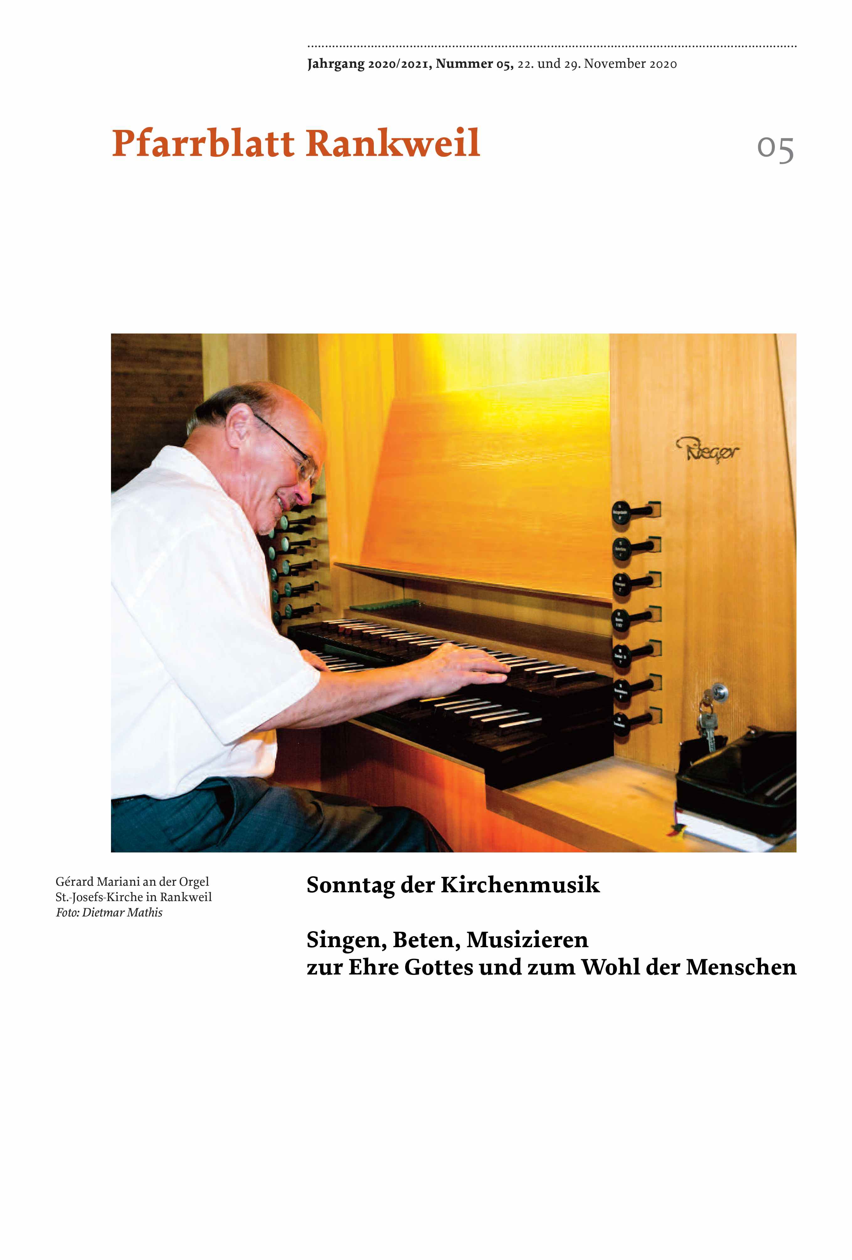 Titelseite Pfarrblatt Nr. 05