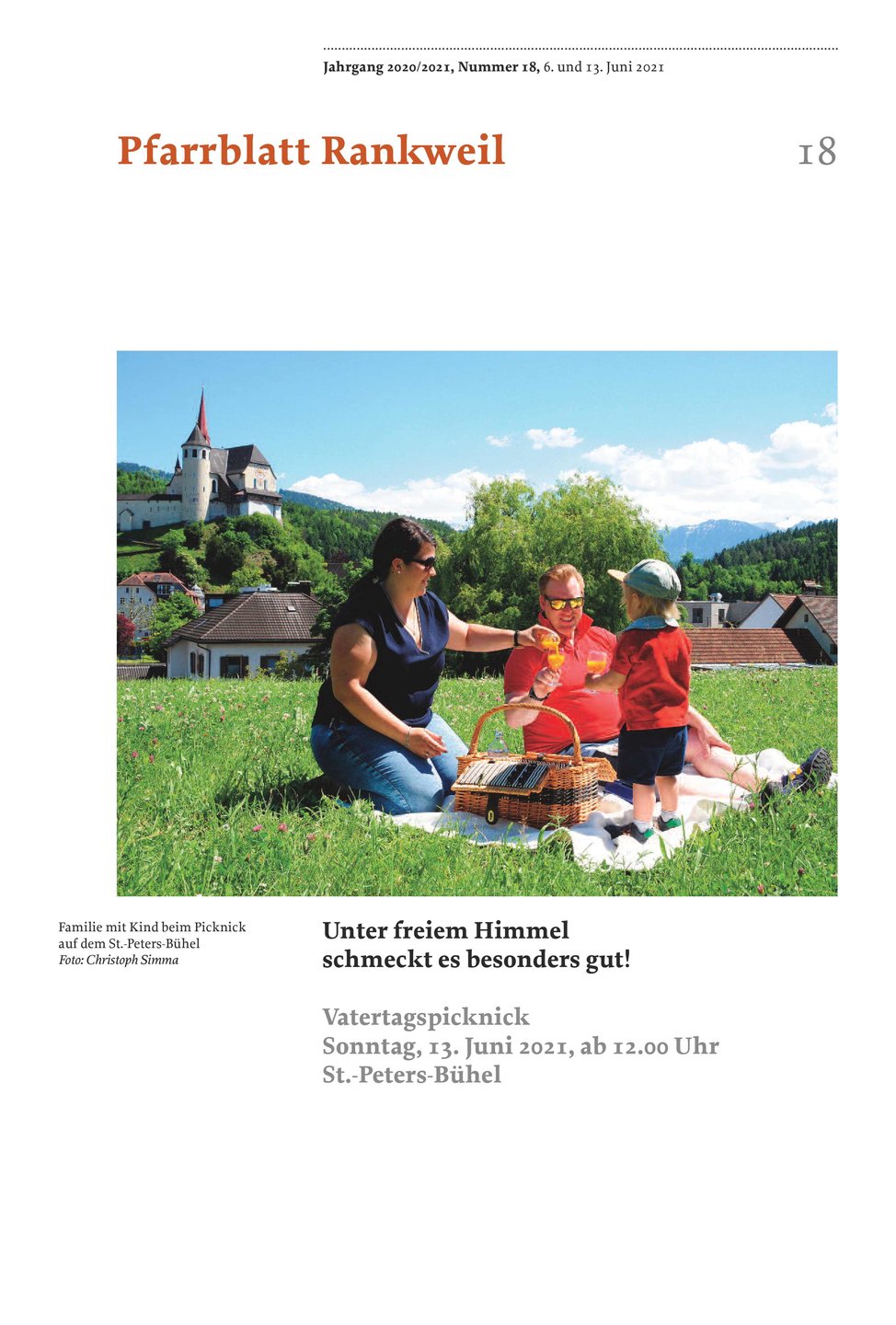 Titelseite Pfarrblatt Nr. 18
