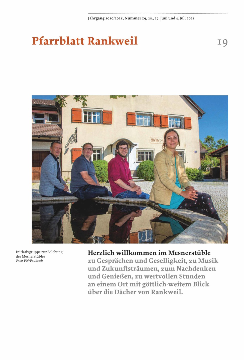 Titelseite Pfarrblatt Nr. 19