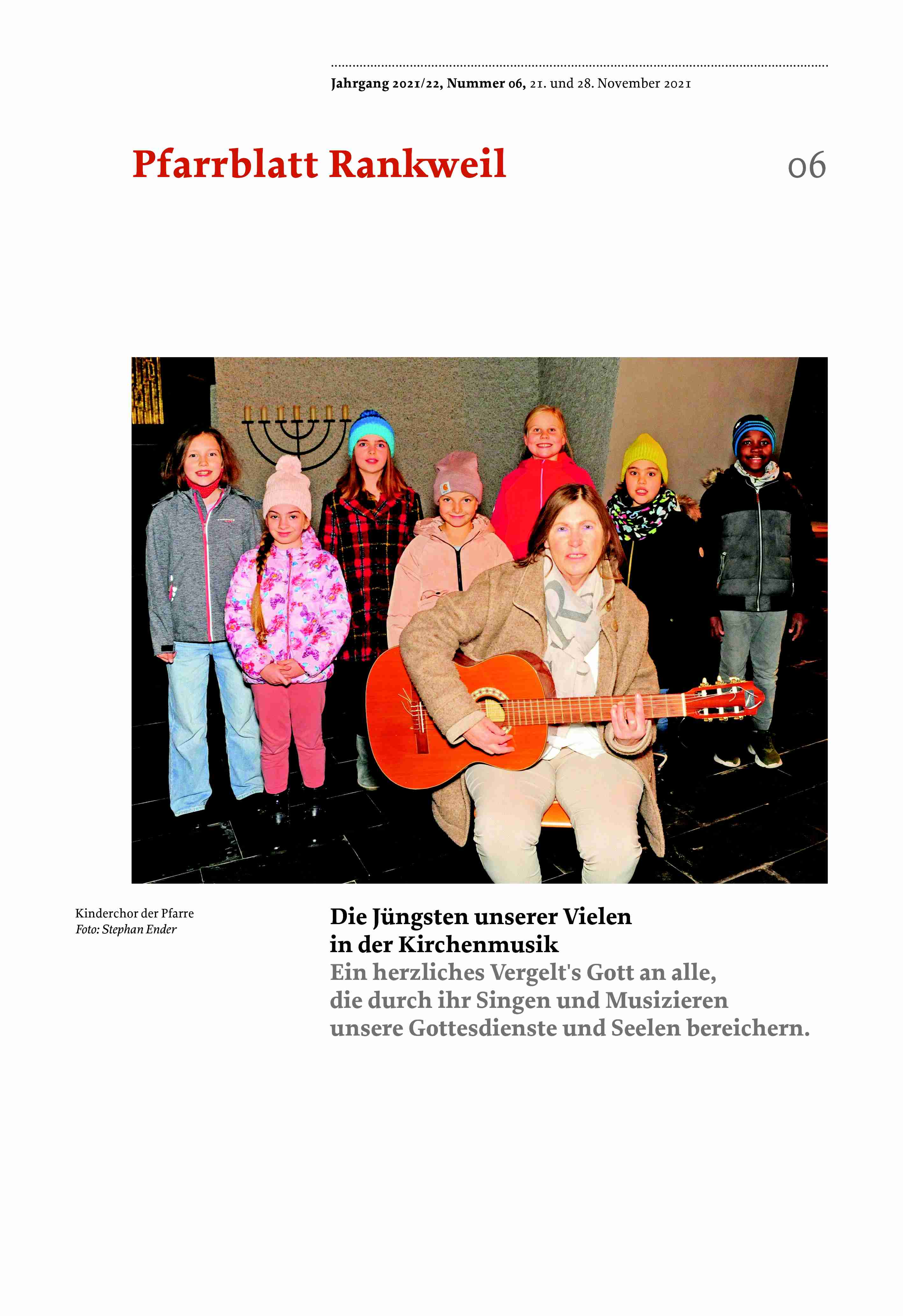 Titelseite Pfarrblatt Nr. 06