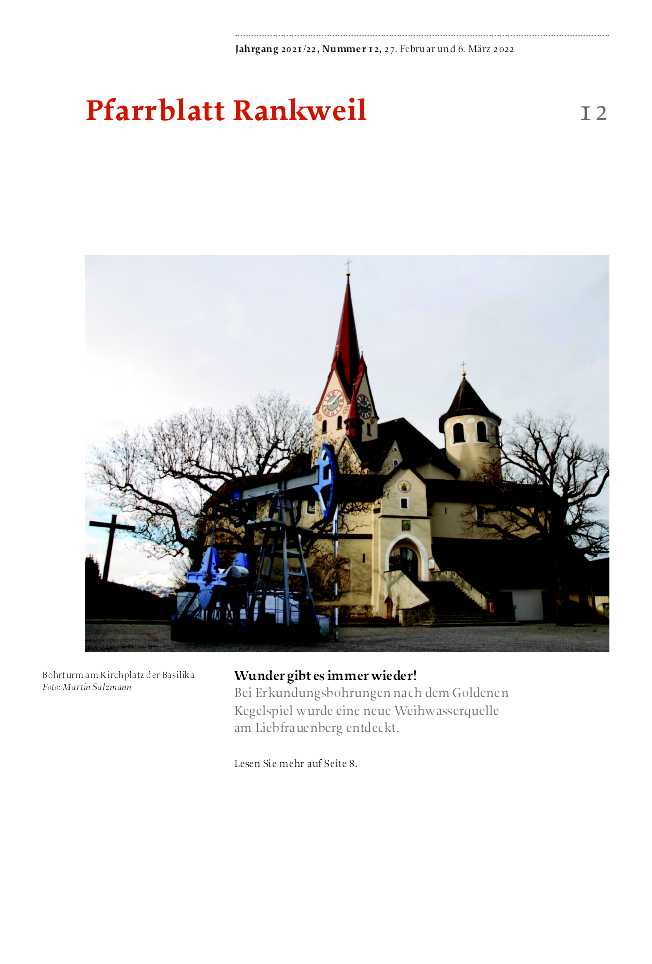 Titelseite Pfarrblatt Nr. 12