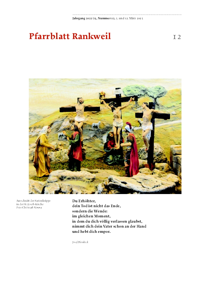 Titelseite Pfarrblatt Nr. 12