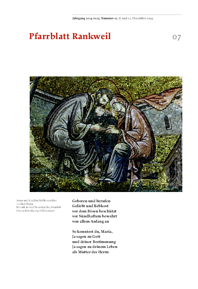 Titelseite Pfarrblatt Nr. 07